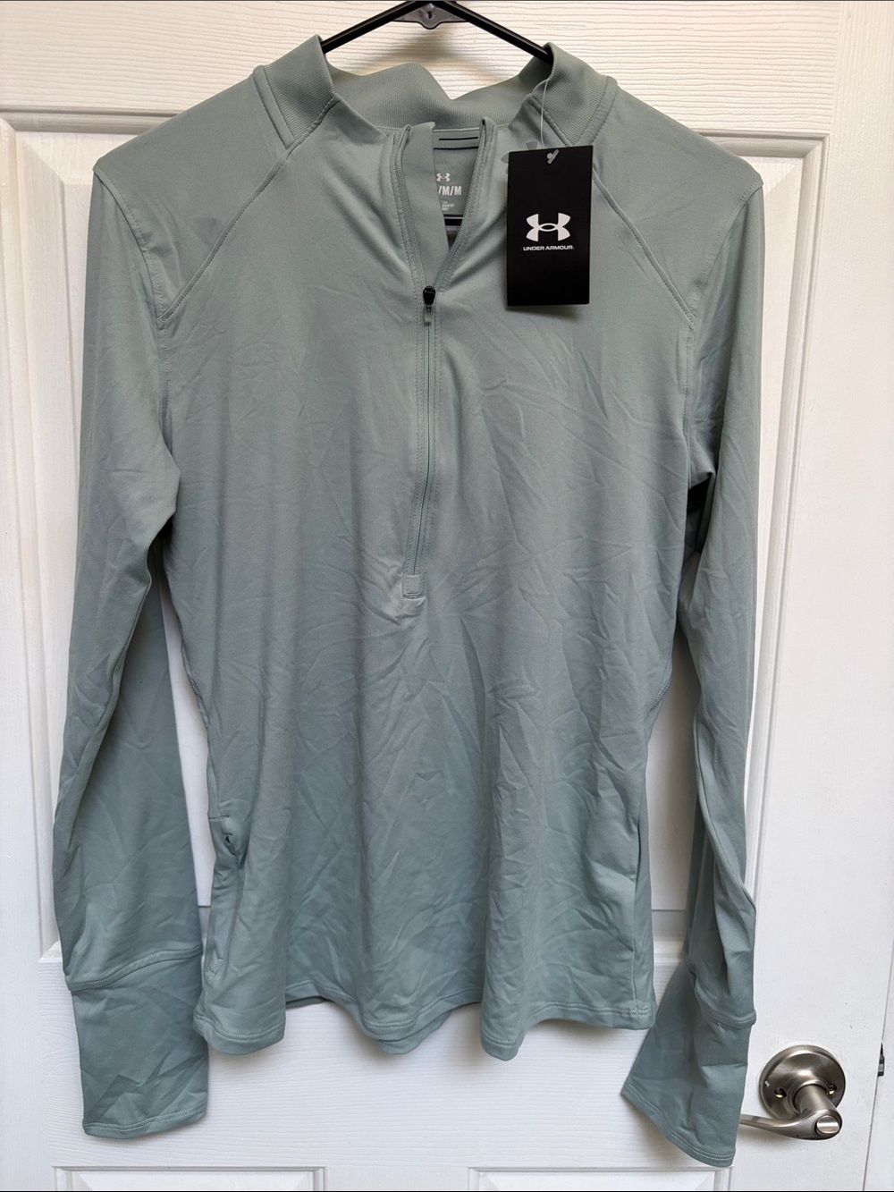 Under Armour Men’s Sage Green Half-Zip Performance Pullover